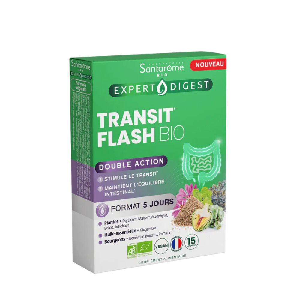 Tranzit Flash Bio, 15 comprimate, Santarome