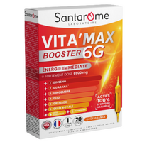 VitaMax Booster 6G, 20 fiole x 10 ml, Santarome