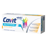 Multivitamine pentru adulti  aroma de vanilie Cavit, 20 comprimate masticabile, Biofarm
