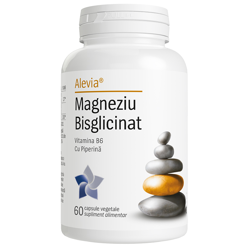 Magneziu bisglicinat, 60 capsule, Alevia