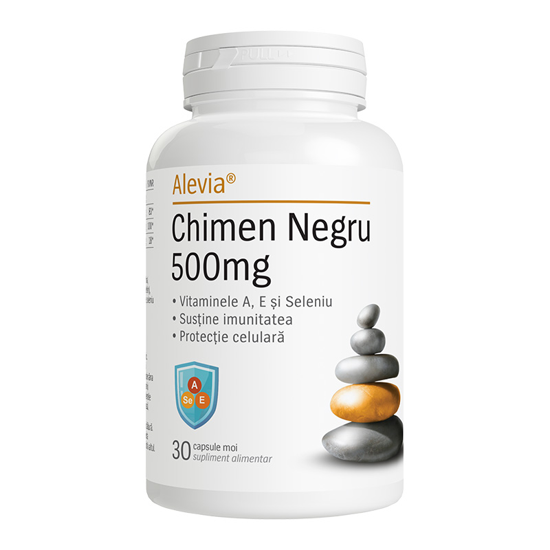 Chimen Negru, 500 mg, 30 capsule moi, Alevia