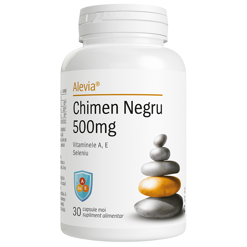 Chimen Negru, 500 mg, 30 capsule moi, Alevia