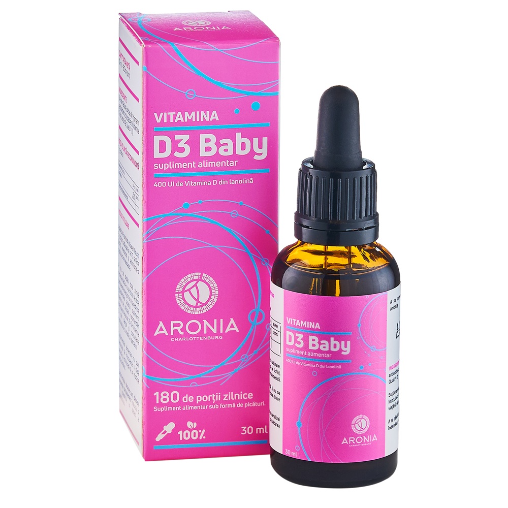 Vitamina D Baby 400 UI, 30 ml, Aronia Charlottenburg