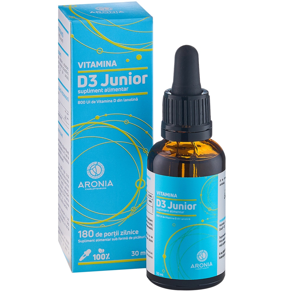 Vitamina D3 Junior 800 UI, 30 ml, Aronia Charlottenburg