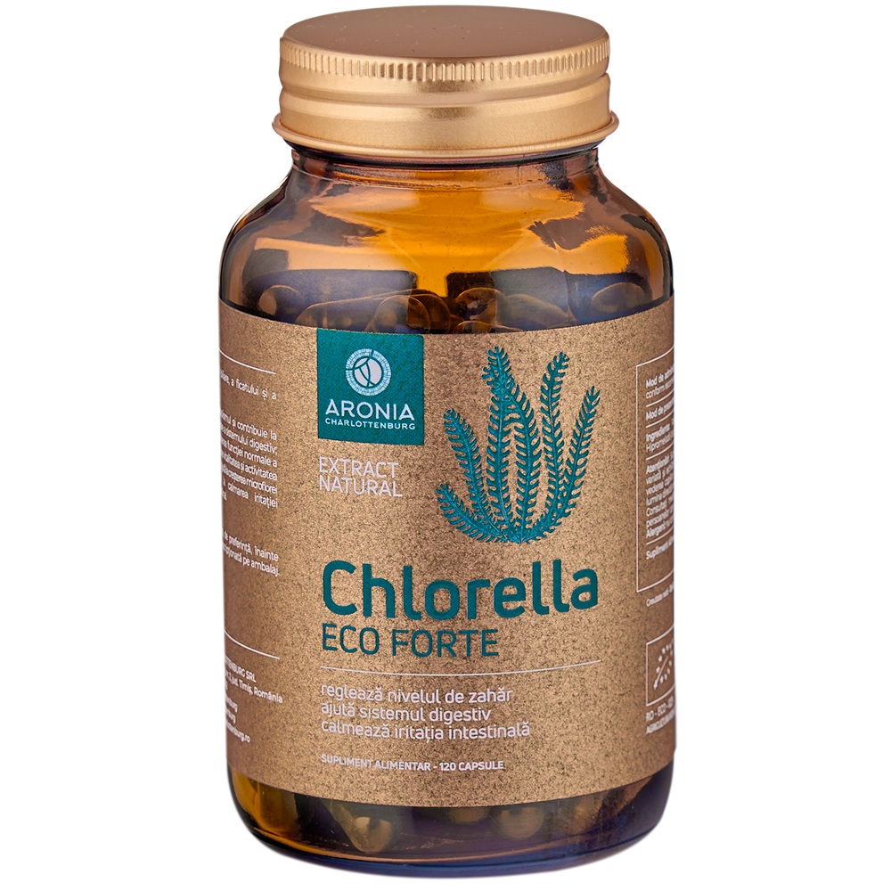 Chlorella Eco Forte, 120 capsule, Aronia Charlottenburg