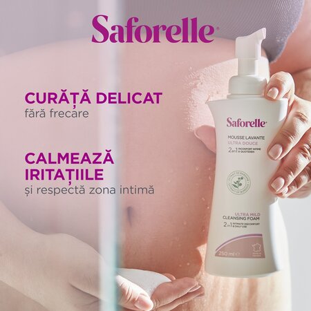 Spuma intima de curatare ultra-delicata Saforelle, 250 ml, Laboratoarele Iprad 667563