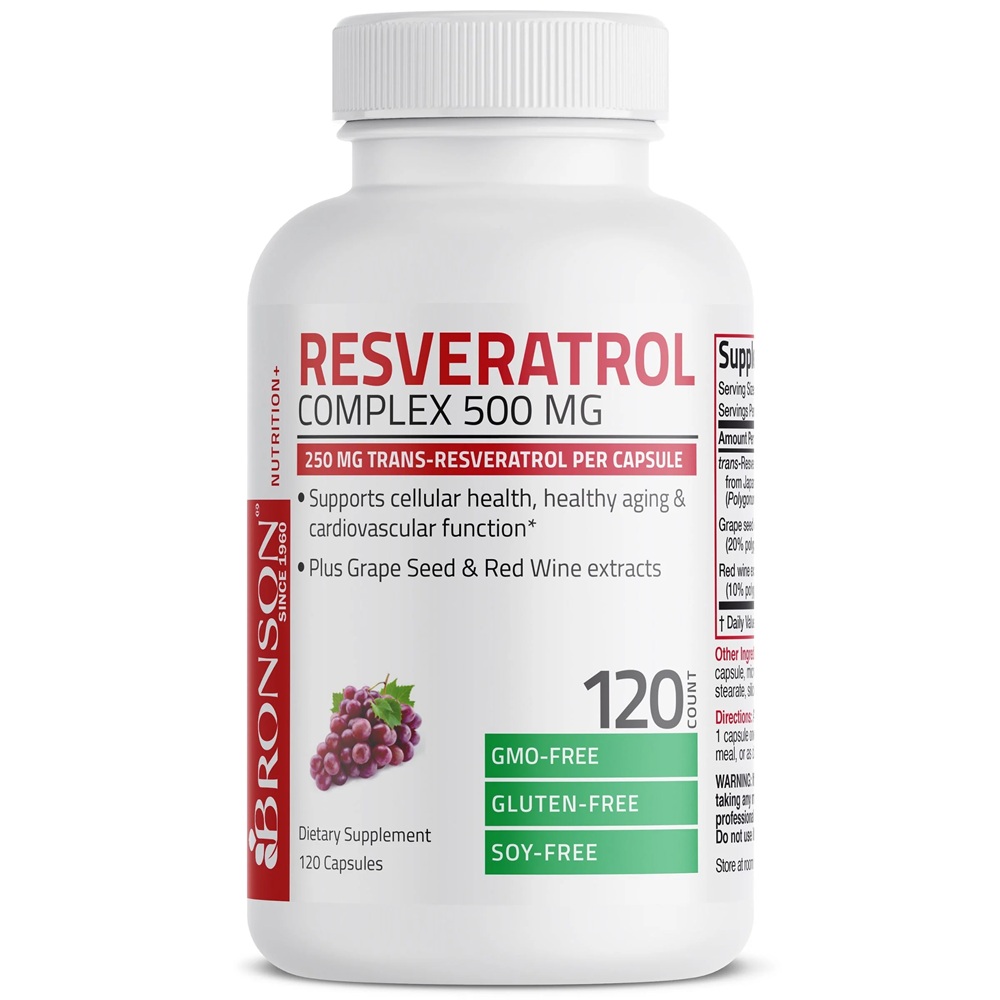 Resveratrol Complex, 500 mg, 120 capsule, Bronson