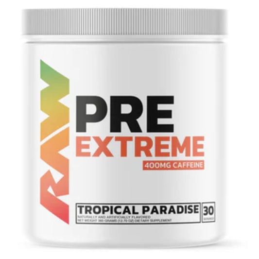 Pre-Workout Pre Extreme Tropical Paradise, 360 g, Raw Nutrition