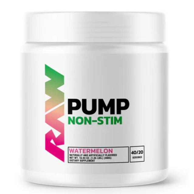 Pre-Workout Pump Watermelon, 480 g, Raw Nutrition