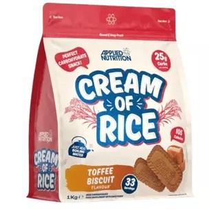 Crema de orez Cream Of Rice Toffe Biscuit, 1000 g, Applied Nutrition