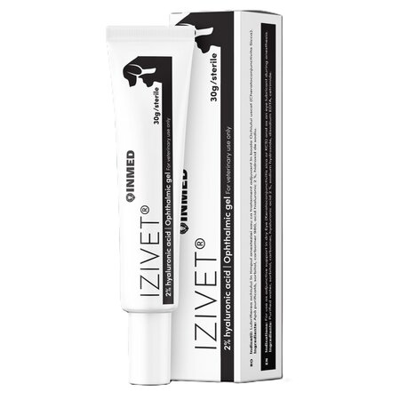 Gel oftalmic cu 2% acid hialuronic pentru caini si pisici Izivet, 30 g, Inmed