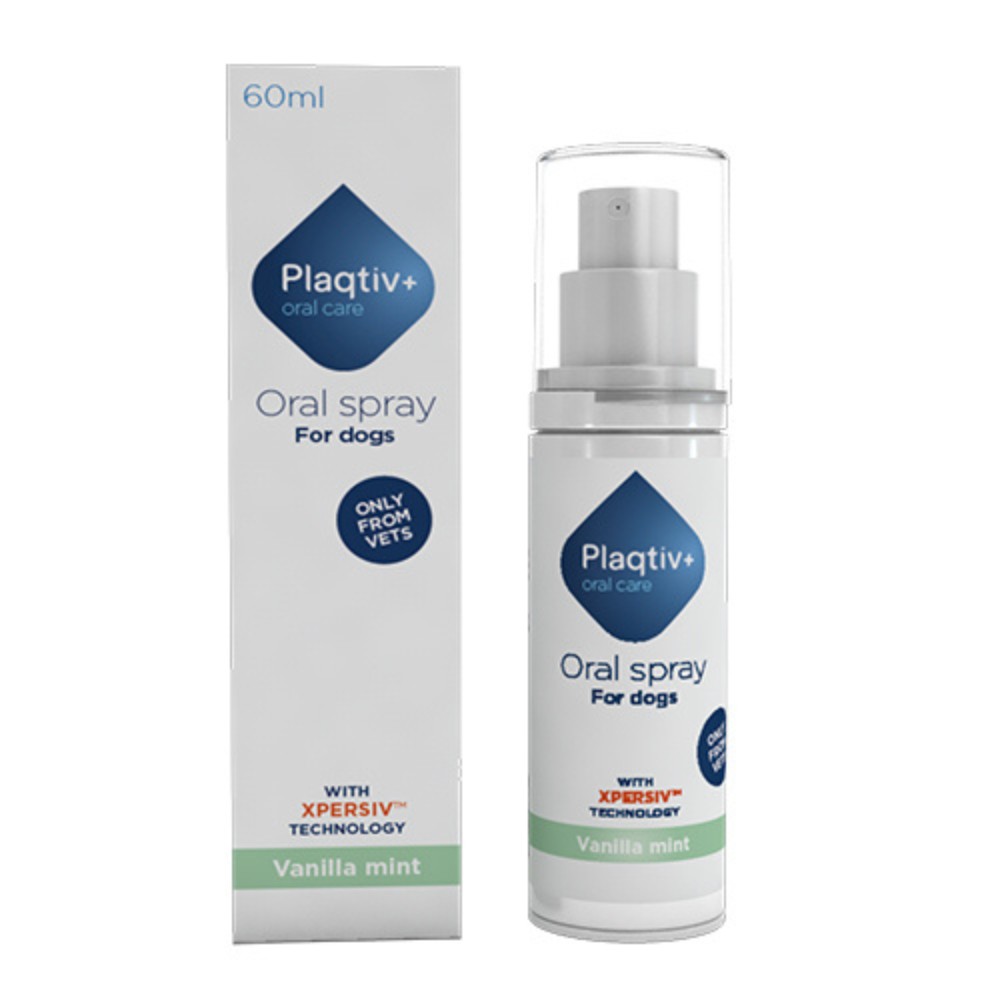 Spray bucal pentru igiena orala a cainilor Plaqtiv+, 60 ml, Ecuphar