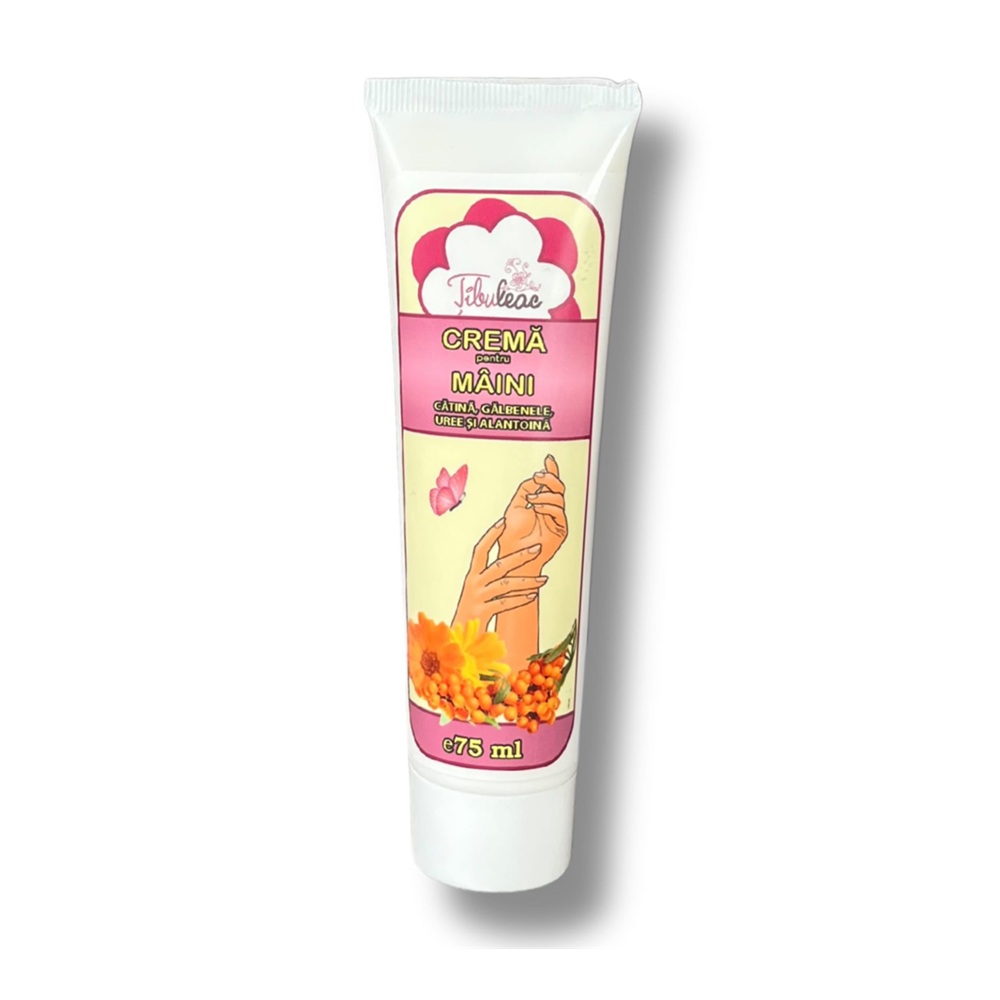 Crema pentru maini cu ulei de catina si galbenele, 75 ml, Tibuleac Plant