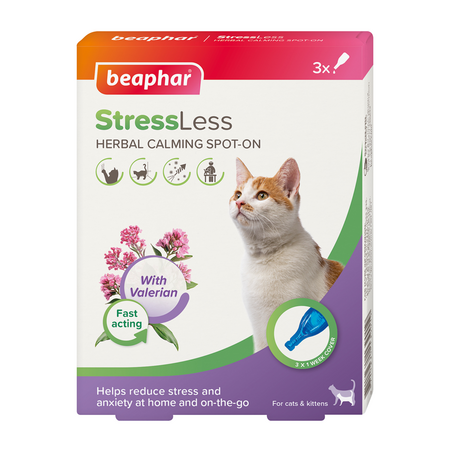 Pipete calmante cu lavanda pentru pisici Calming Spot On, 3 pipete, Beaphar