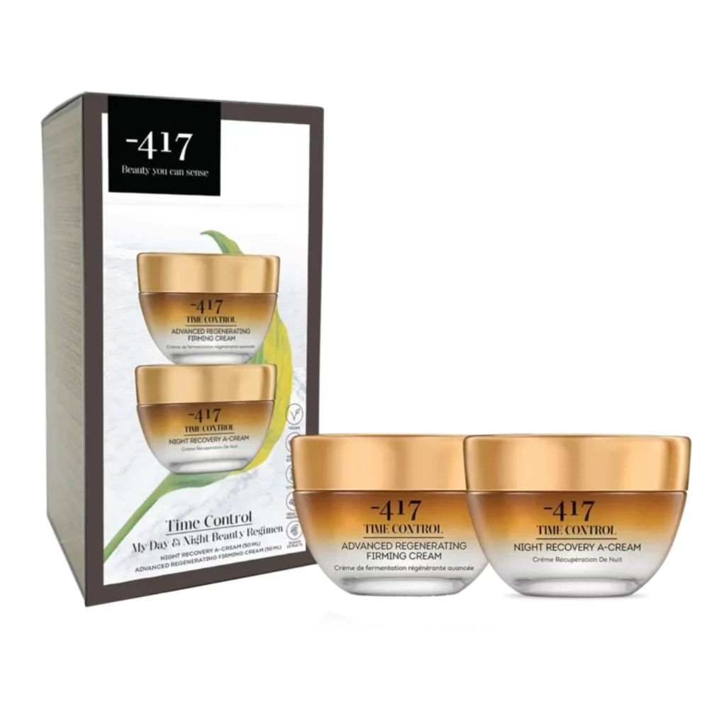 Set Crema de zi 50 ml + Crema de noapte cu retinol 50 ml Time Control, Minus 417