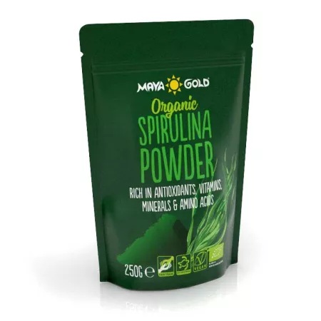 Spirulina pulbere bio, 250 g, Maya Gold