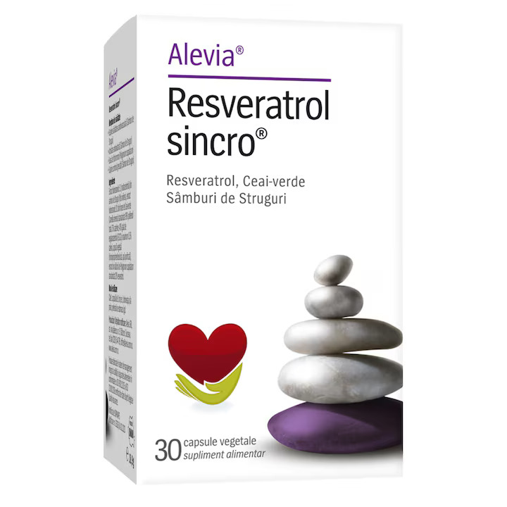 Resveratrol Sincro, 30 comprimate, Alevia