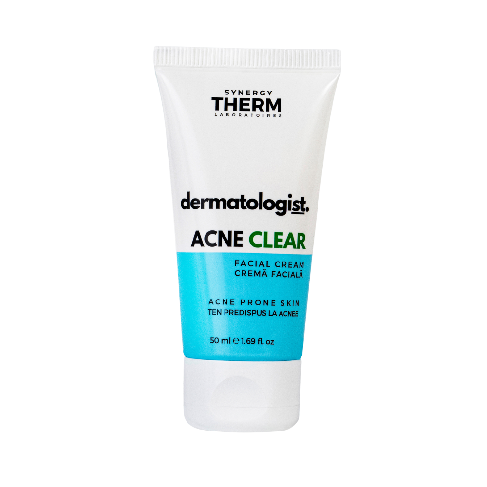 Crema de fata pentru ten acneic Acne Clear, 50 ml, Synergy Therm