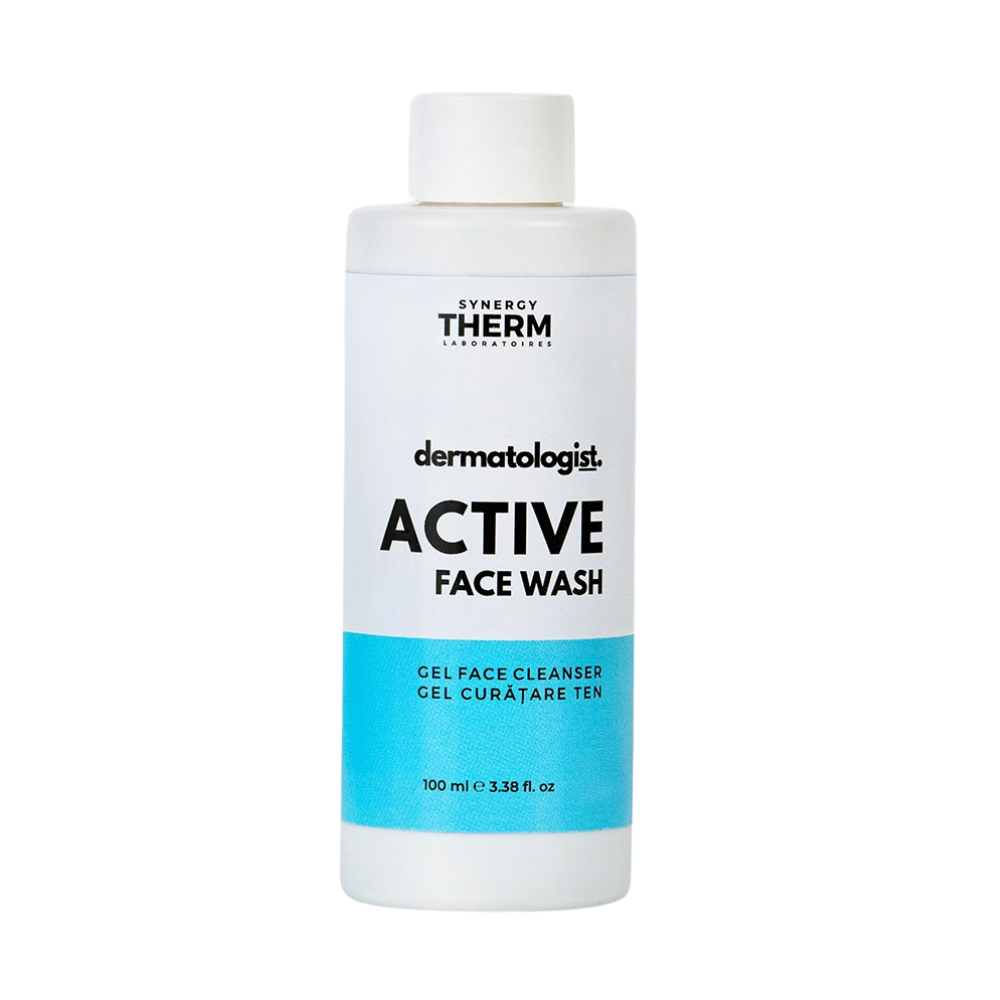 Gel de curatare Active Face Wash Gel, 100 ml, Synergy Therm