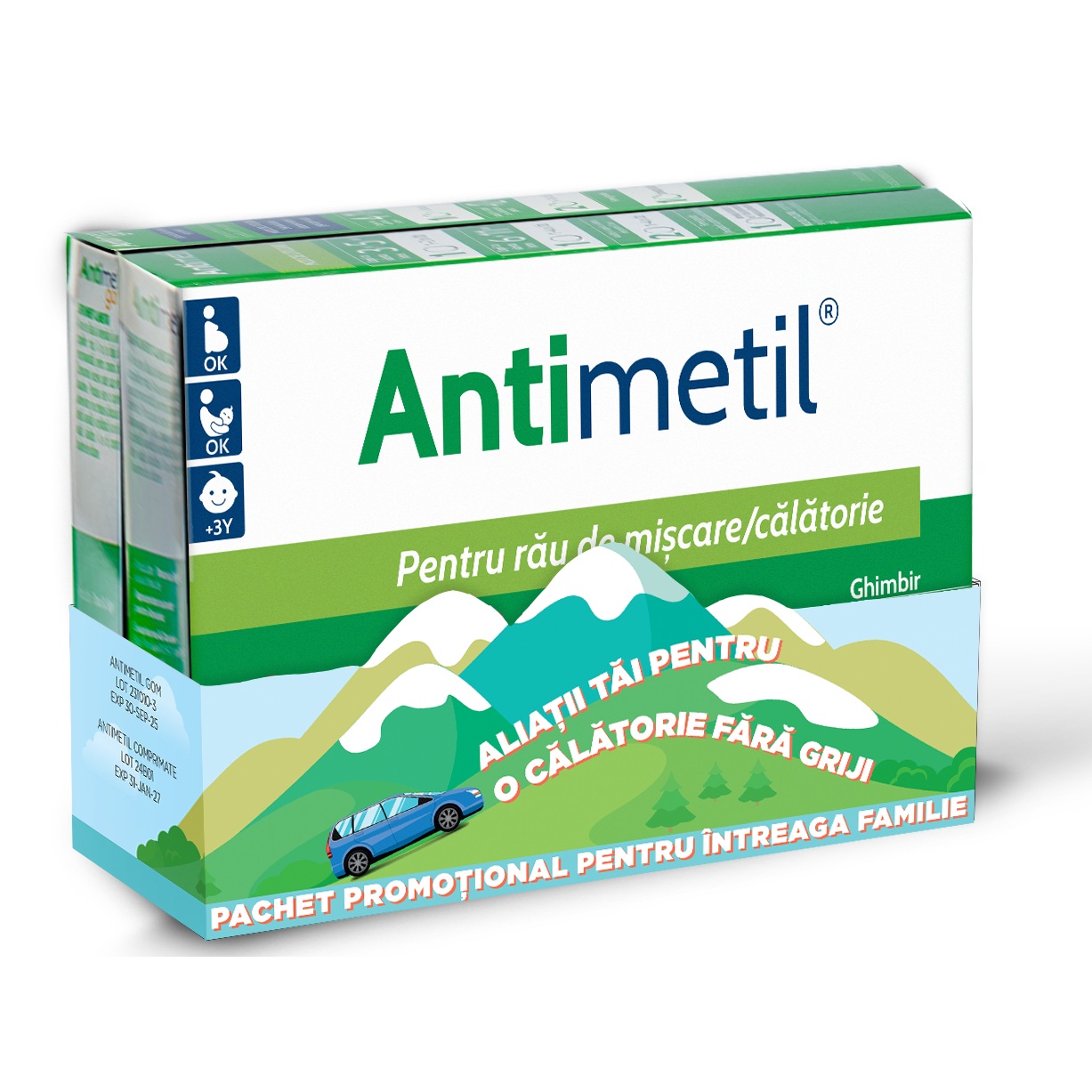 Pachet Antimetil 36 tablete + 12 gom, Tilman