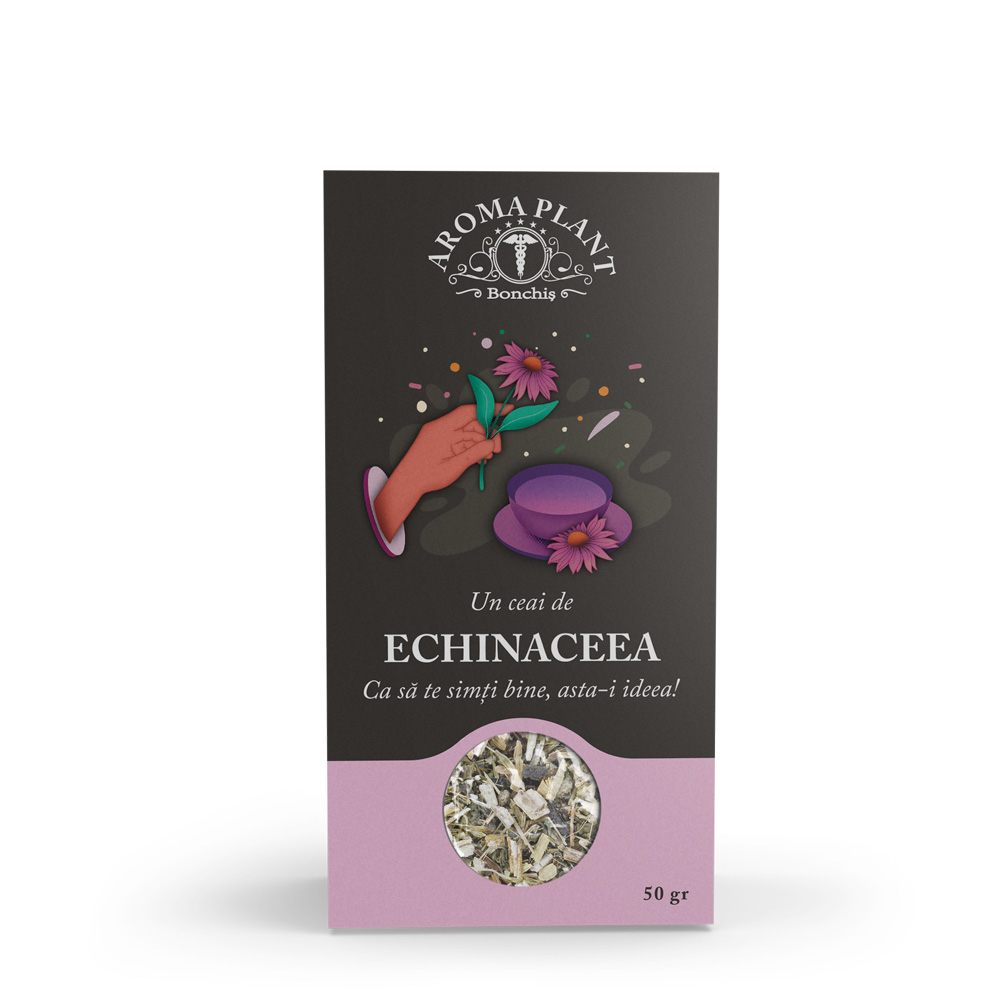 Ceai de echinacea Bonchiș, 50 g, Aroma Plant