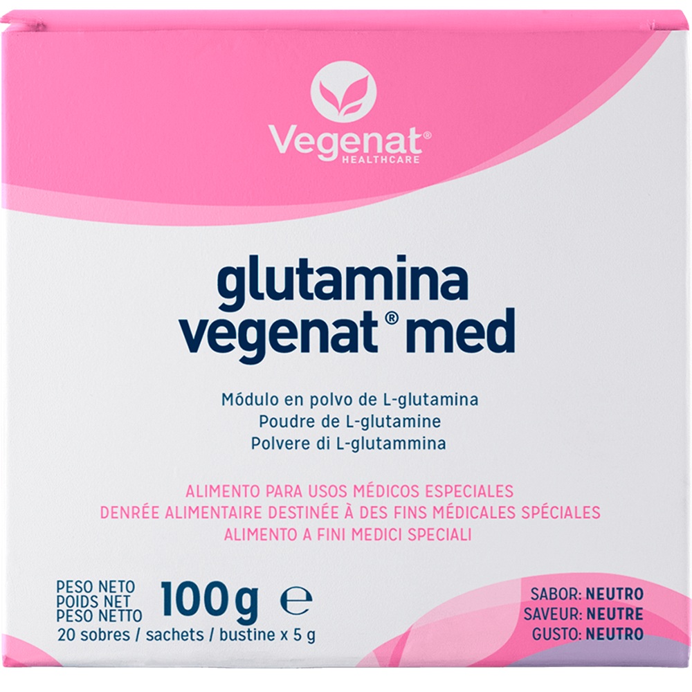 Pulbere de L-glutamina, 20 plicuri, Vegenat