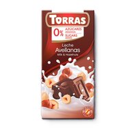 Ciocolata cu lapte si alune, 75 g, Torras