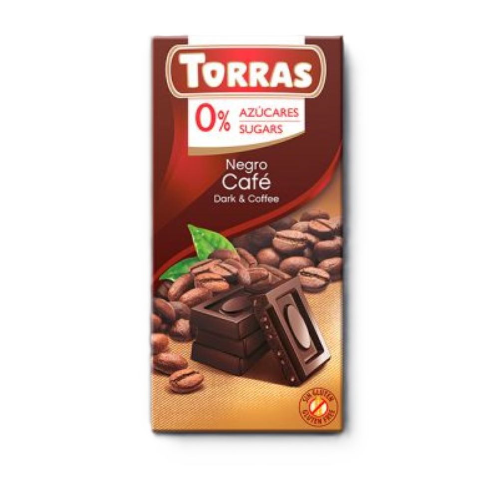 Ciocolata neagra cu cafea, 75 g, Torras