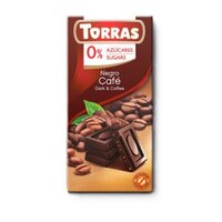 Ciocolata neagra cu cafea, 75 g, Torras