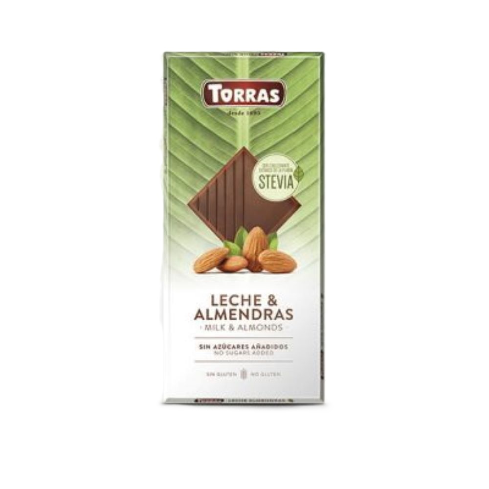 Ciocolata cu lapte si migdale, 125 g, Torras