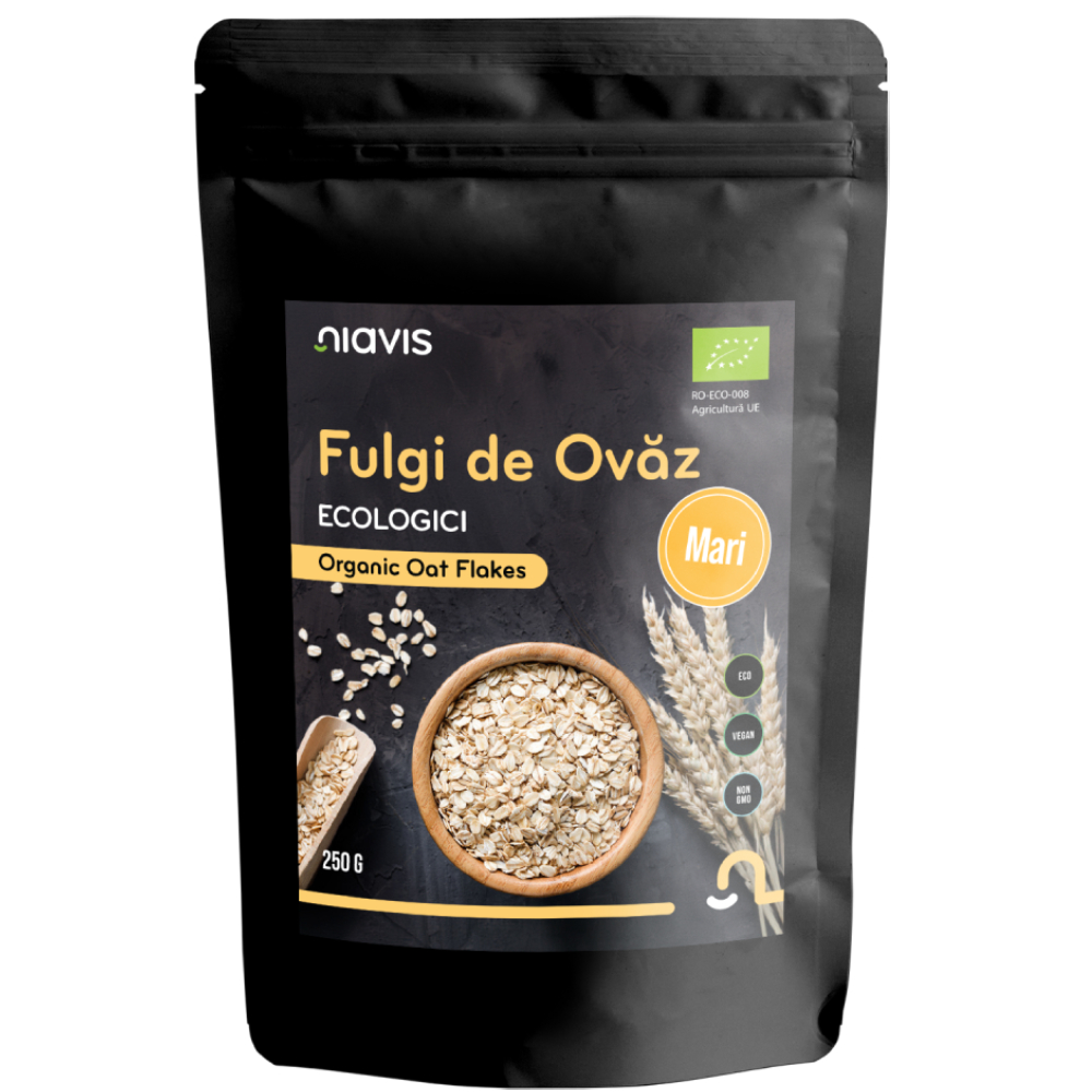 Fulgi de Ovaz Mari Ecologici, 250 g, Niavis