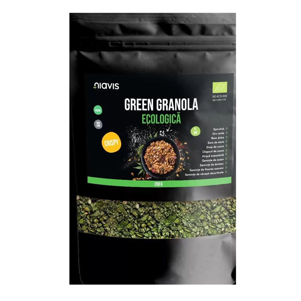 Green Granola Crispy Ecologica, 200 g, Niavis