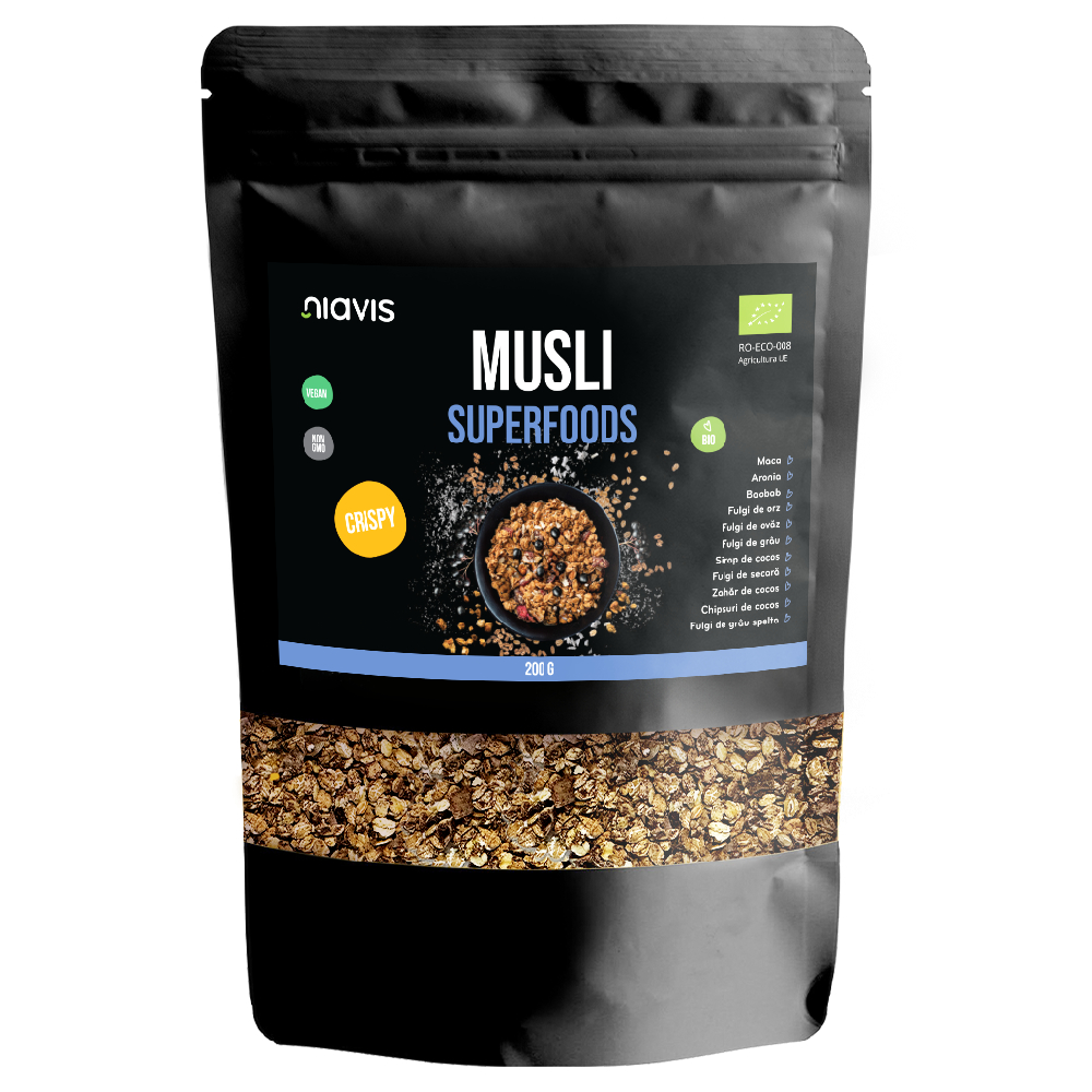 Musli superfoods crispy Ecologic, 200 g, Niavis