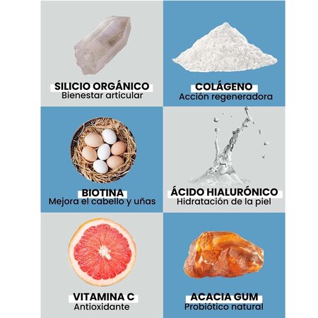 Peptide de colagen hidrolizat cu siliciu organic Living Silica, 330 g, Silicium Laboratories 691658