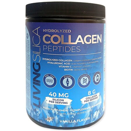 Peptide de colagen hidrolizat cu siliciu organic Living Silica, 330 g, Silicium Laboratories