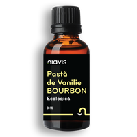 Pasta de vanilie de Bourbon ecologica, 30 ml, Niavis