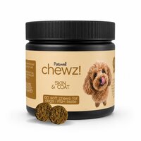 Supliment pentru piele si blana Skin & Coat Chewz, 60 comprimate masticabile, Petswell