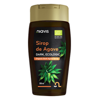 Sirop ecologic de agave dark, 250 ml, Niavis