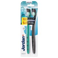 Set periuta de dinti pentru adulti UltraLite Whitening Medium, 2 bucati, Jordan