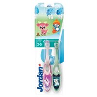 Set periuta de dinti pentru copii 3-5 ani Step by Step, 2 bucati, Jordan