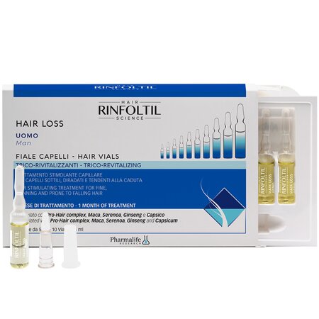 Fiole impotriva caderii parului pentru barbati, 10 bucati x 5 ml, Rinfoltil 652612