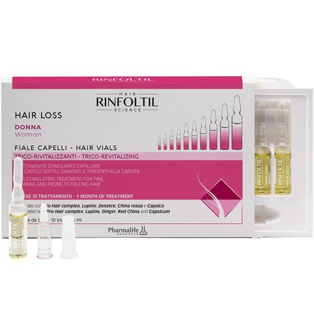 Fiole impotriva caderii parului pentru femei, 10 bucati x 5 ml, Rinfoltil 652615