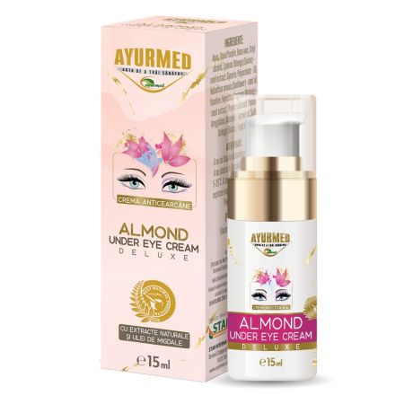 Crema anticearcane cu ulei de migdale, 15 ml, Ayurmed