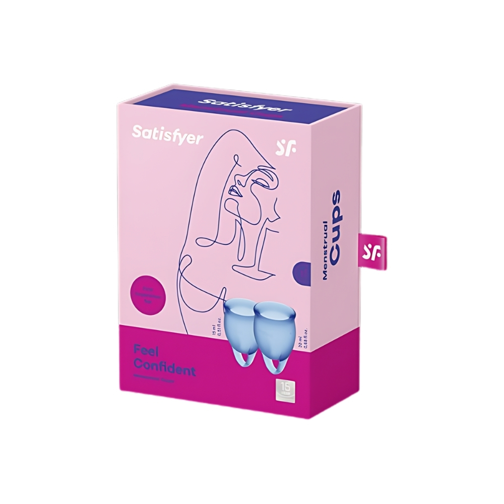 Cupa menstruala Dark Blue, 2 bucati, Satisfyer