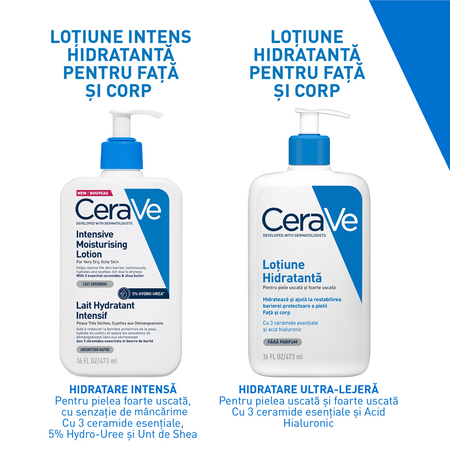 Lotiune intens hidratanta pentru fata si corp, 473 ml, CeraVe 631880