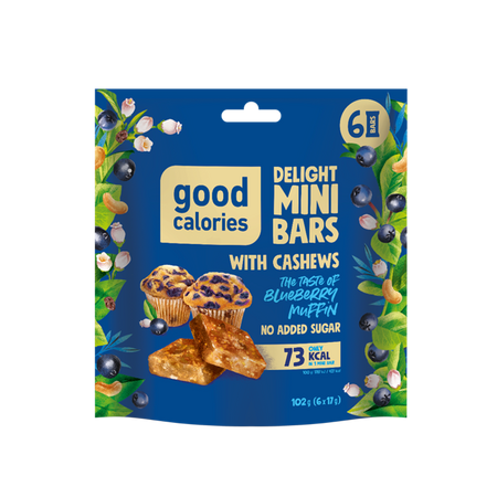 Mini batoane cu caju si afine, 102 g, Good Calories