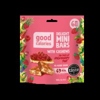 Mini batoane cu caju si zmeura, 102 g, Good Calories