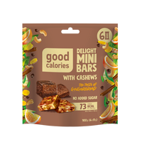 Mini batoane cu caju si turta dulce, 102 g, Good Calories