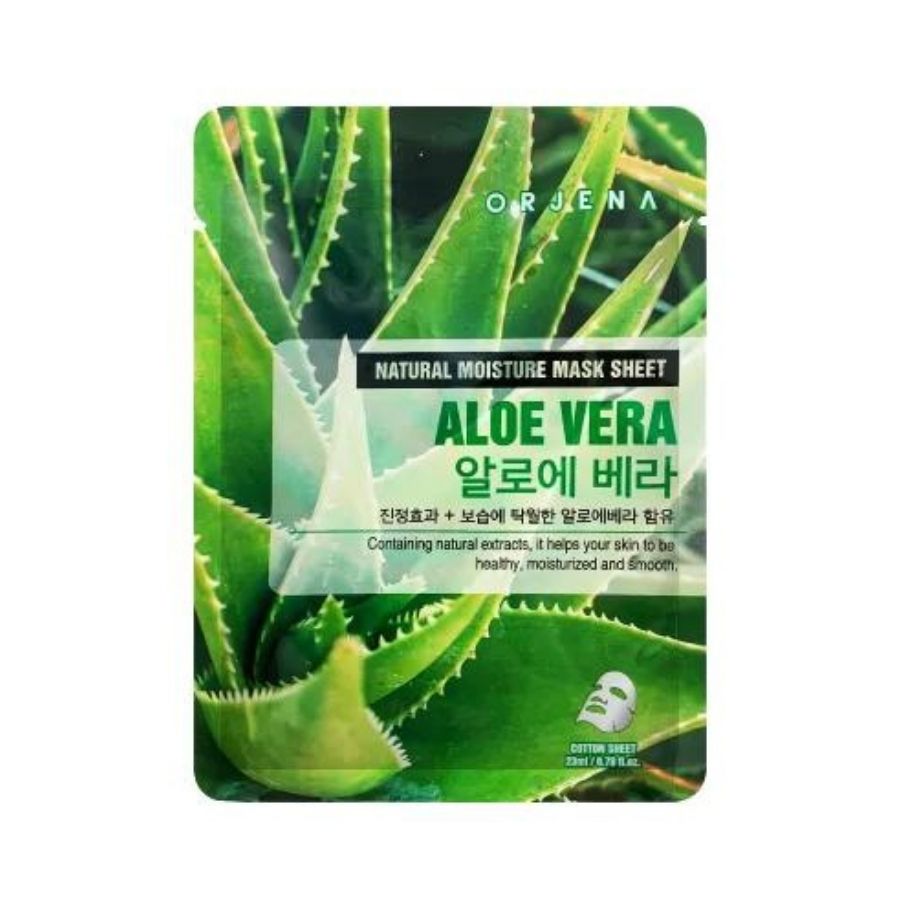 Masca tip servetel Natural Moisture Mask - Aloe, 23 ml, Orjena