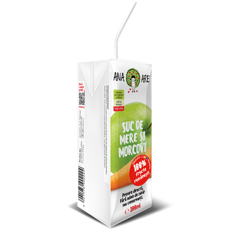 Suc de mere si morcovi, 200 ml, Ana Are 632074